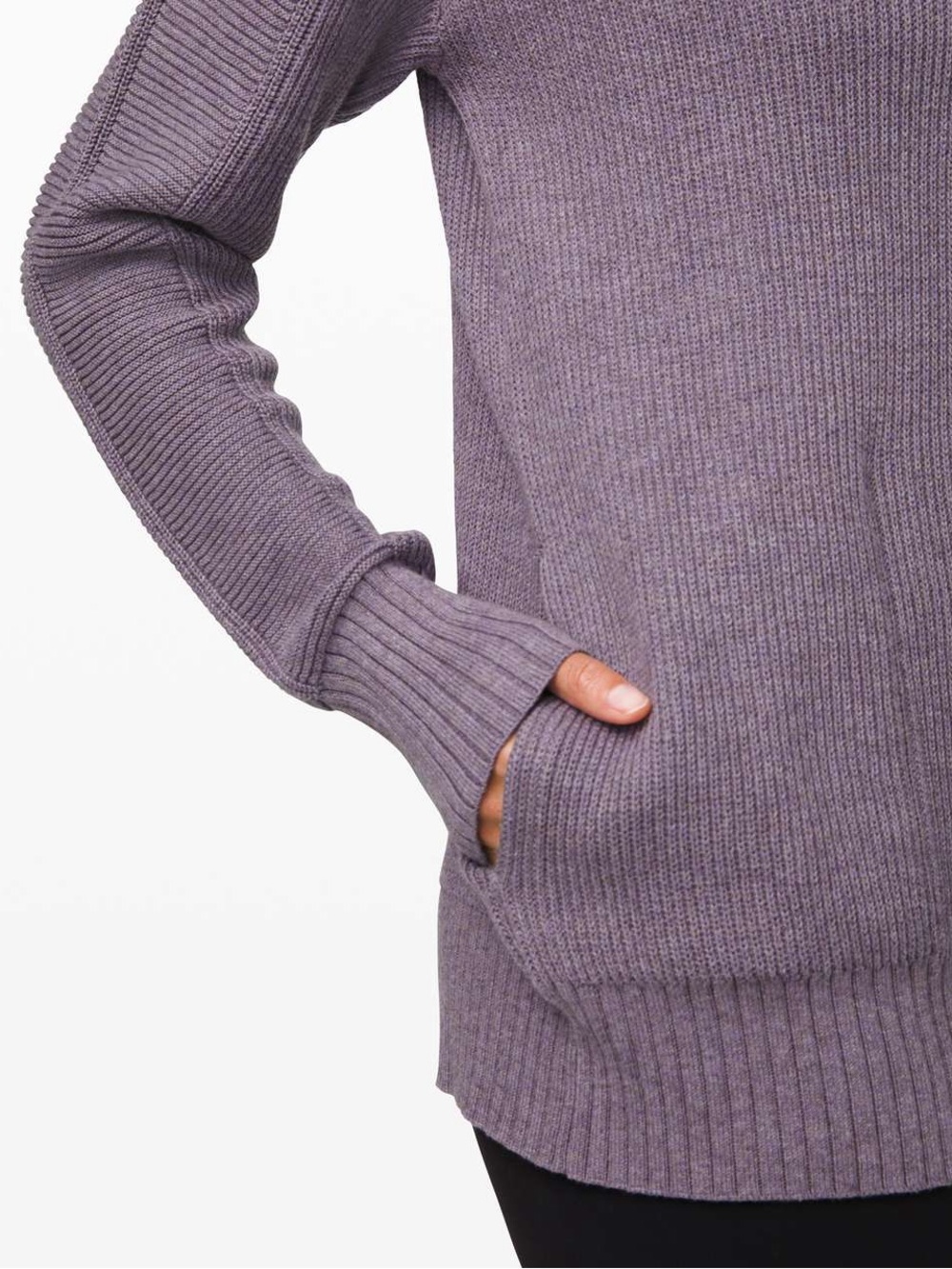 [US16-18|PTP:24]Lululemon Cozy Calling Turtleneck Heathered Purple Mix Knit - Picture 7 of 10